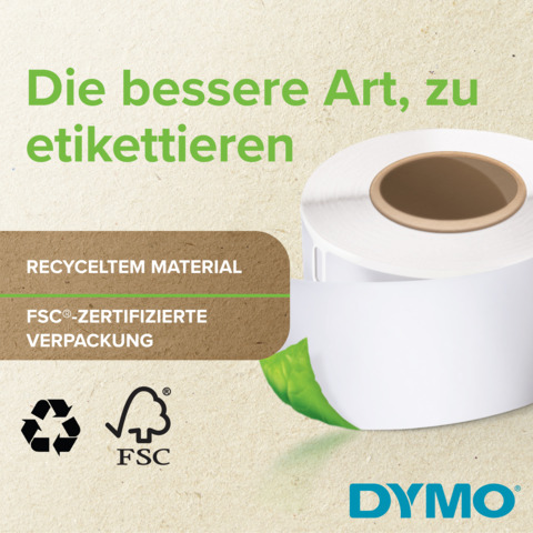 Thermoetikette 25x54mm 500St wei&szlig; permanent DYMO S0722520 Produktbild Anwendungsdarstellung 4 XL