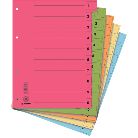 Trennblatt A4 blau DONAU 8611001-10 Produktbild Stammartikelabbildung XL