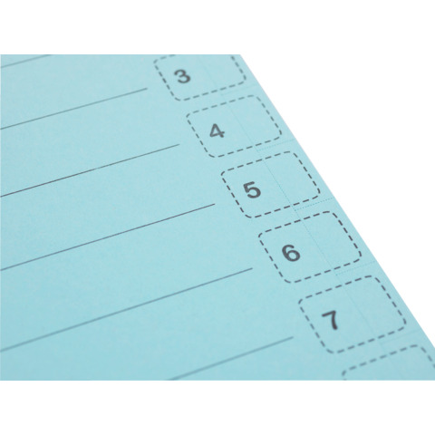 Trennblatt A4 blau DONAU 8611001-10 Produktbild Detaildarstellung XL